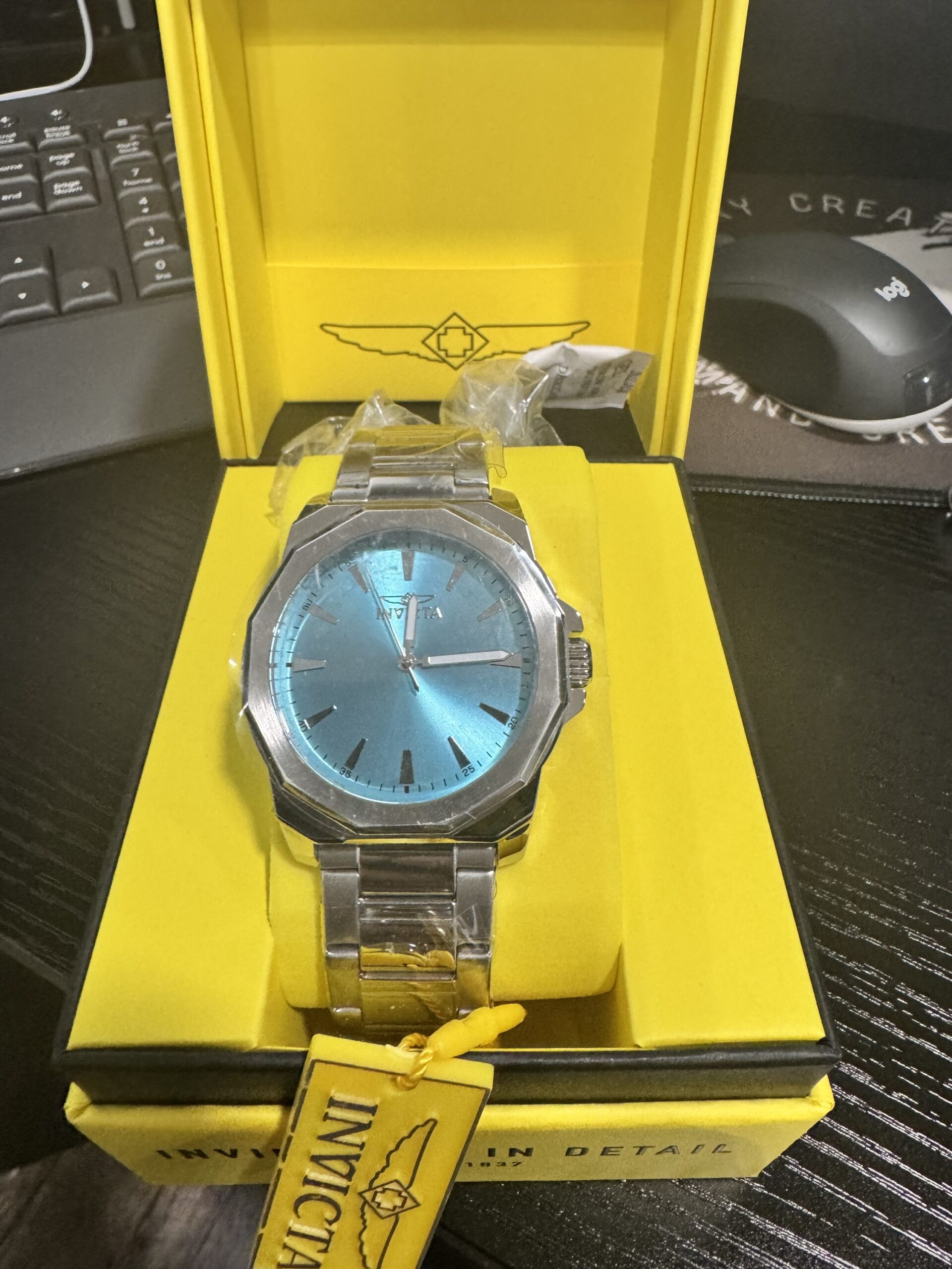 Invicta Speedway Dominus Men's Watch 42mm Model 48912 Stainless Steel Tiffany Blue Dial - Image 2