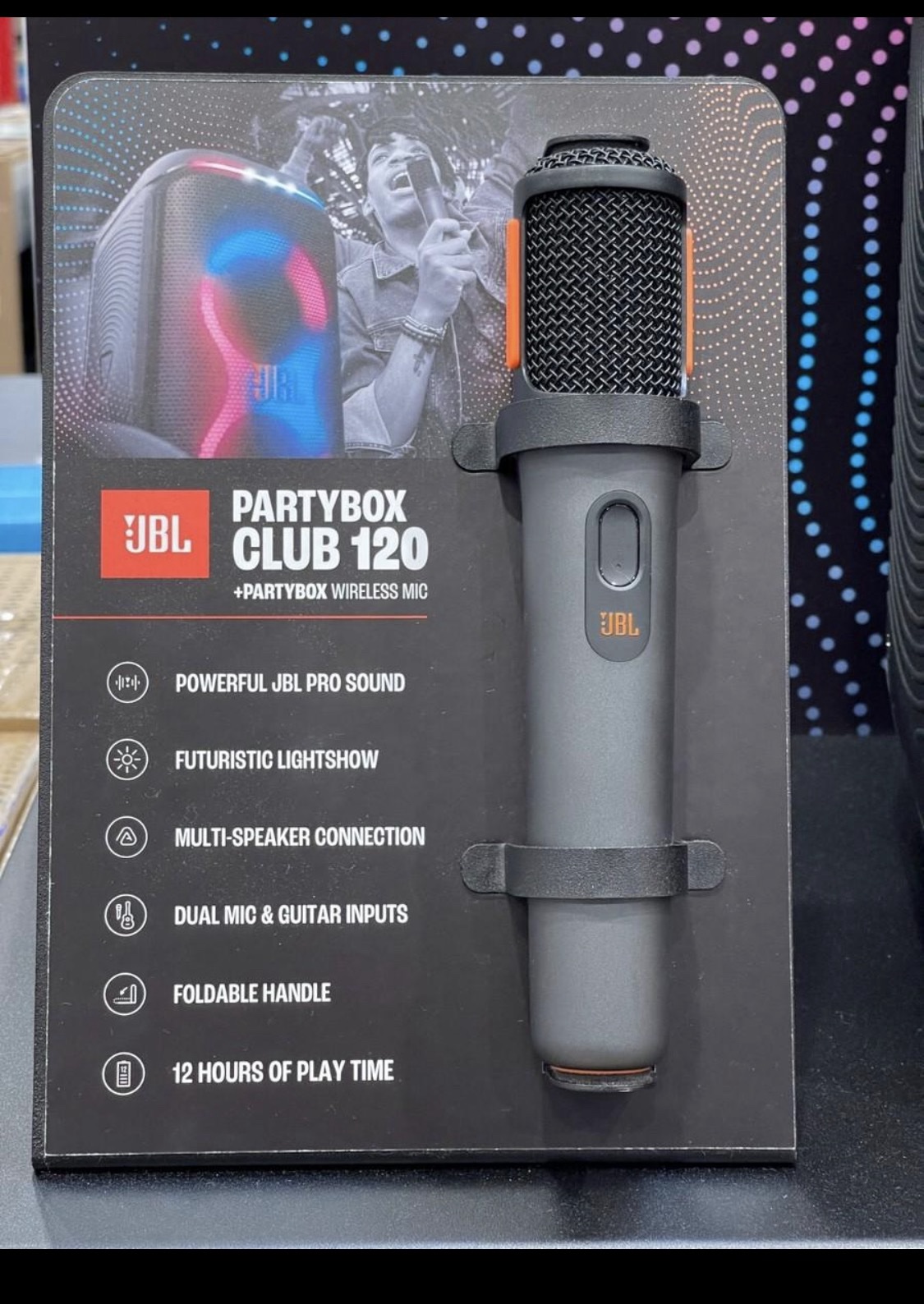 JBL PartyBox Club 120 Bluetooth Party Speaker + Wireless Mic Open Box - Image 6
