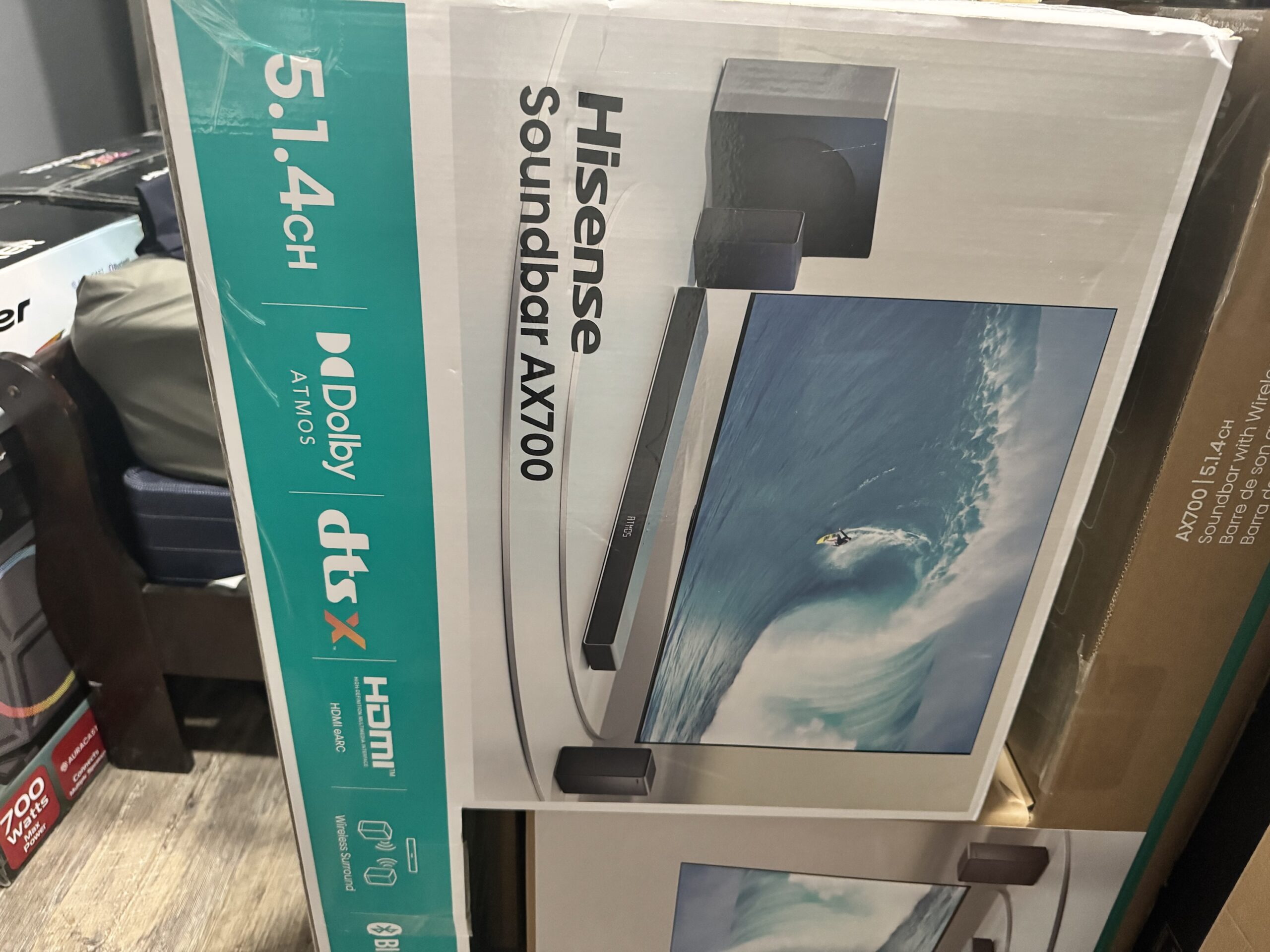 Hisense AX700 5.1.4CH Dolby Atmos DTS:X Soundbar Wireless Subwoofer System - Image 2