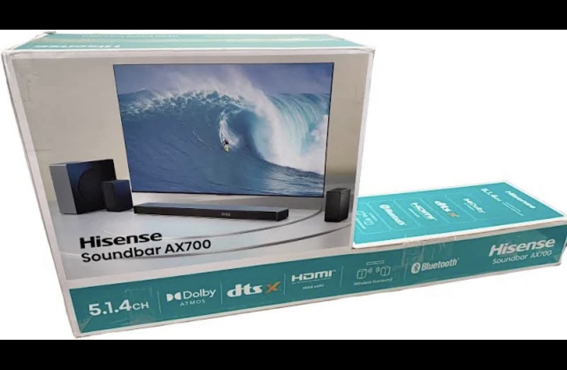Hisense AX700 5.1.4CH Dolby Atmos DTS:X Soundbar Wireless Subwoofer System - Image 4
