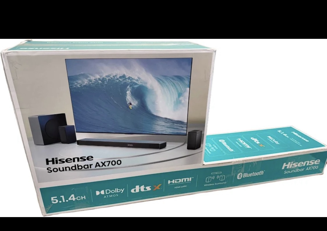 Hisense AX700 5.1.4CH Dolby Atmos DTS:X Soundbar Wireless Subwoofer System - Image 3