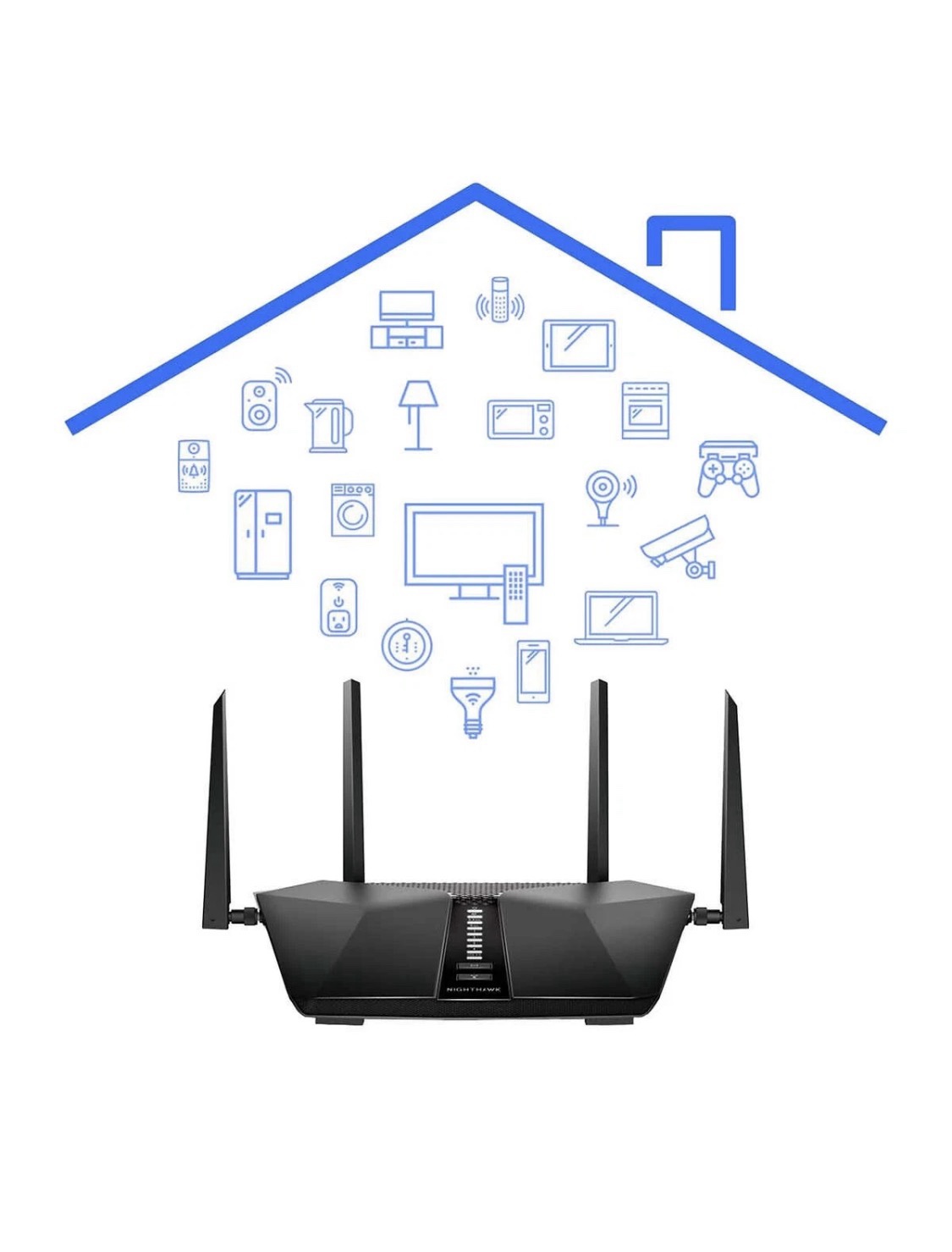 NETGEAR Nighthawk AX6 AX5400 WiFi 6 Dual-Band Router Open Box - Image 6