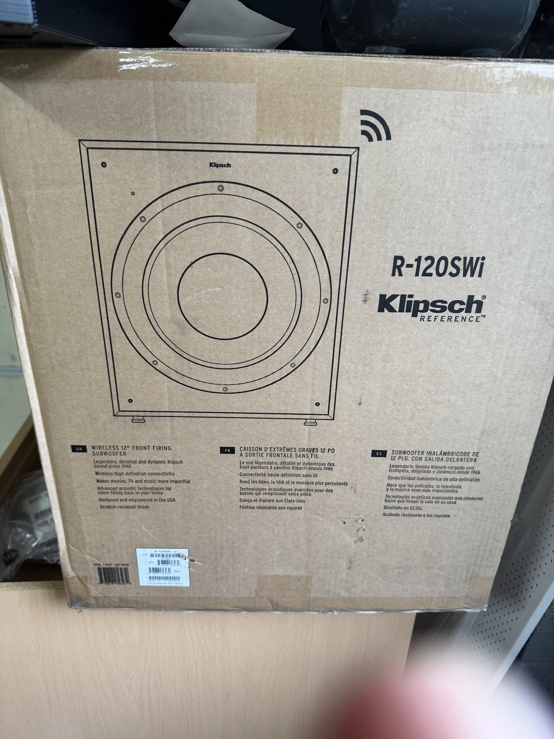 Klipsch Reference R-120SWi 12” Powered Wireless Subwoofer 200W RMS 400W Peak - Image 7