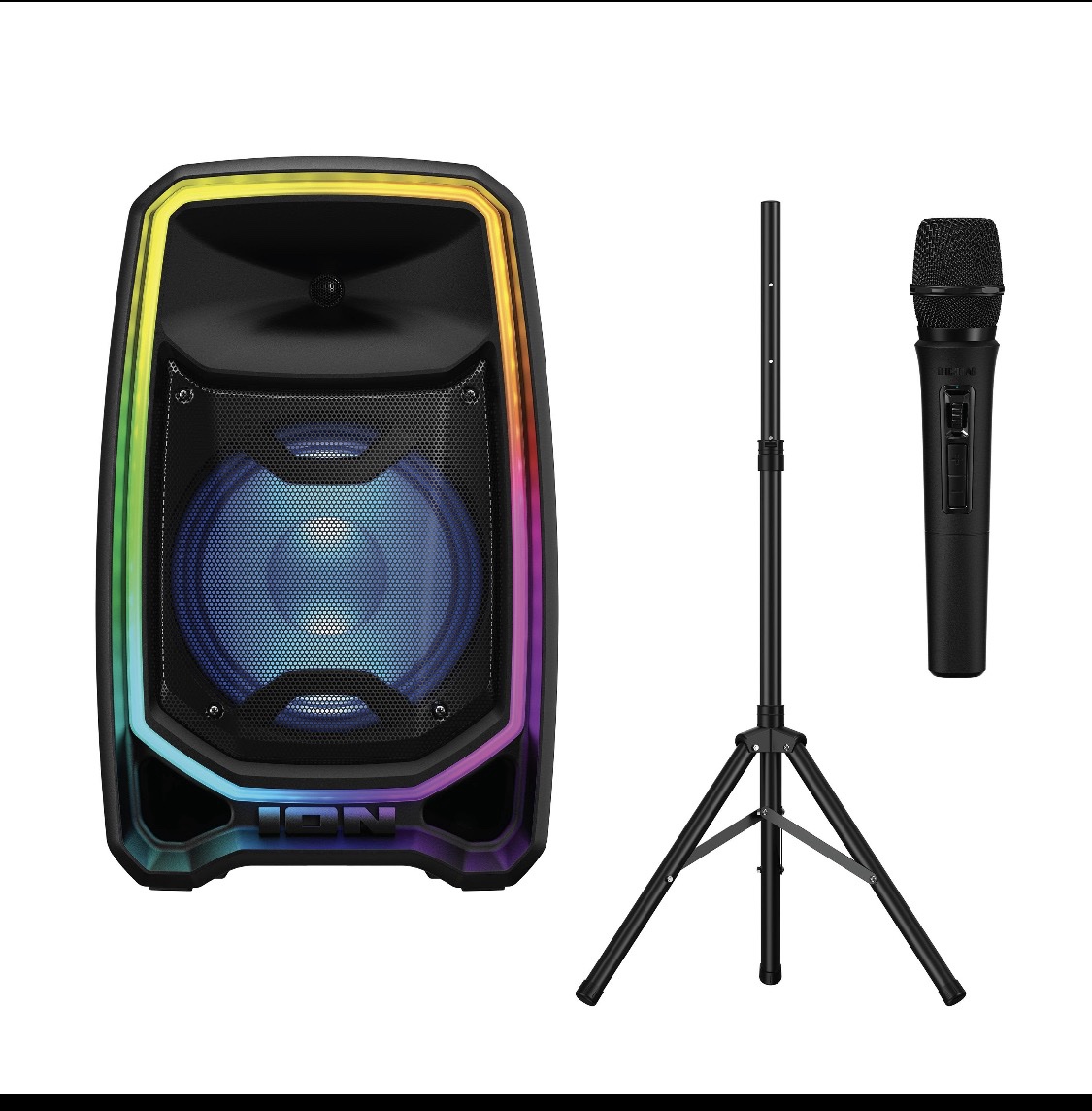ION Total PA Freedom Portable Bluetooth Party Speaker w/ Wireless Microphone LED Lights - Image 4